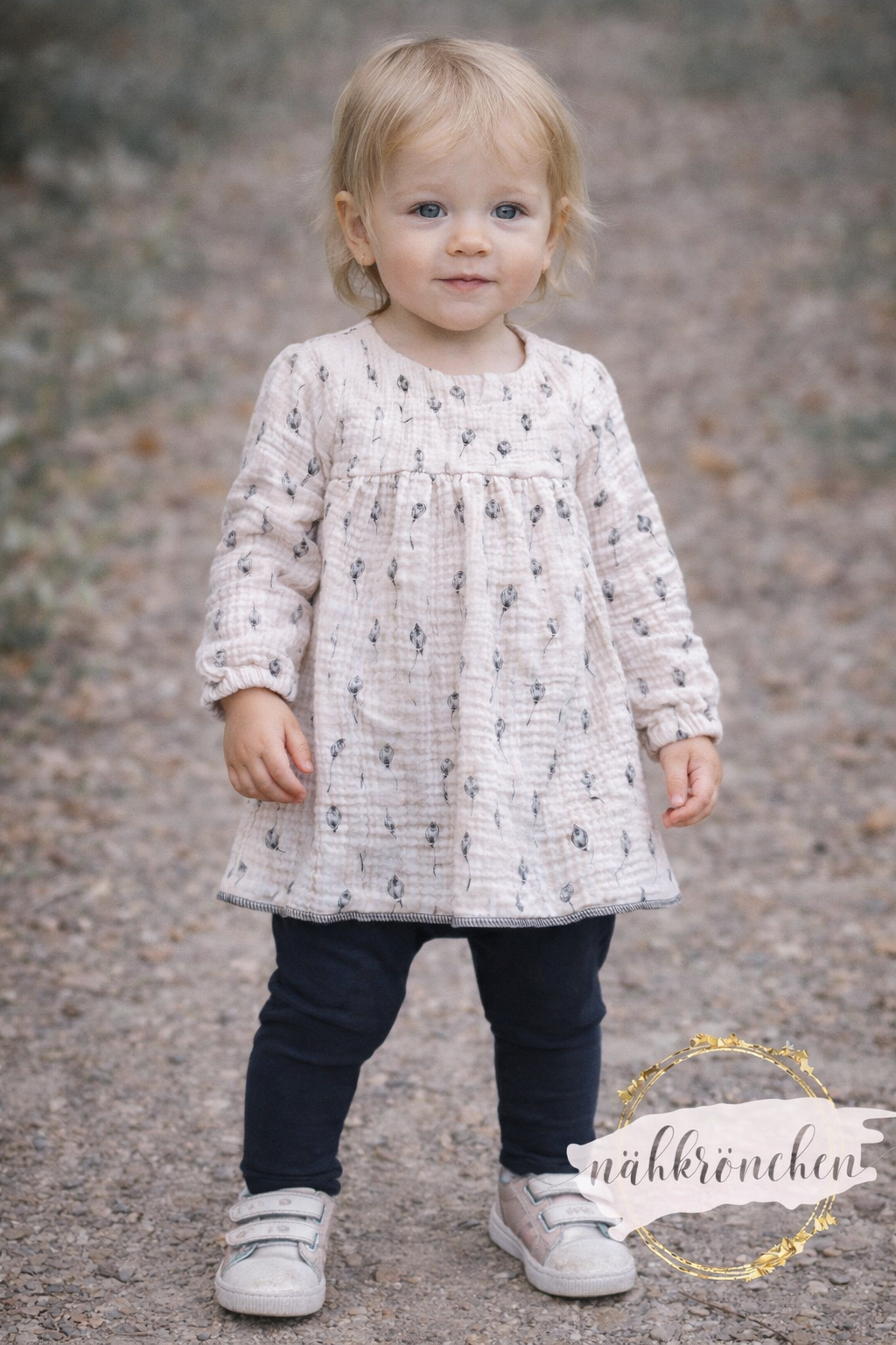 Musselin Bluse „Rose“ – Gr. 74–140