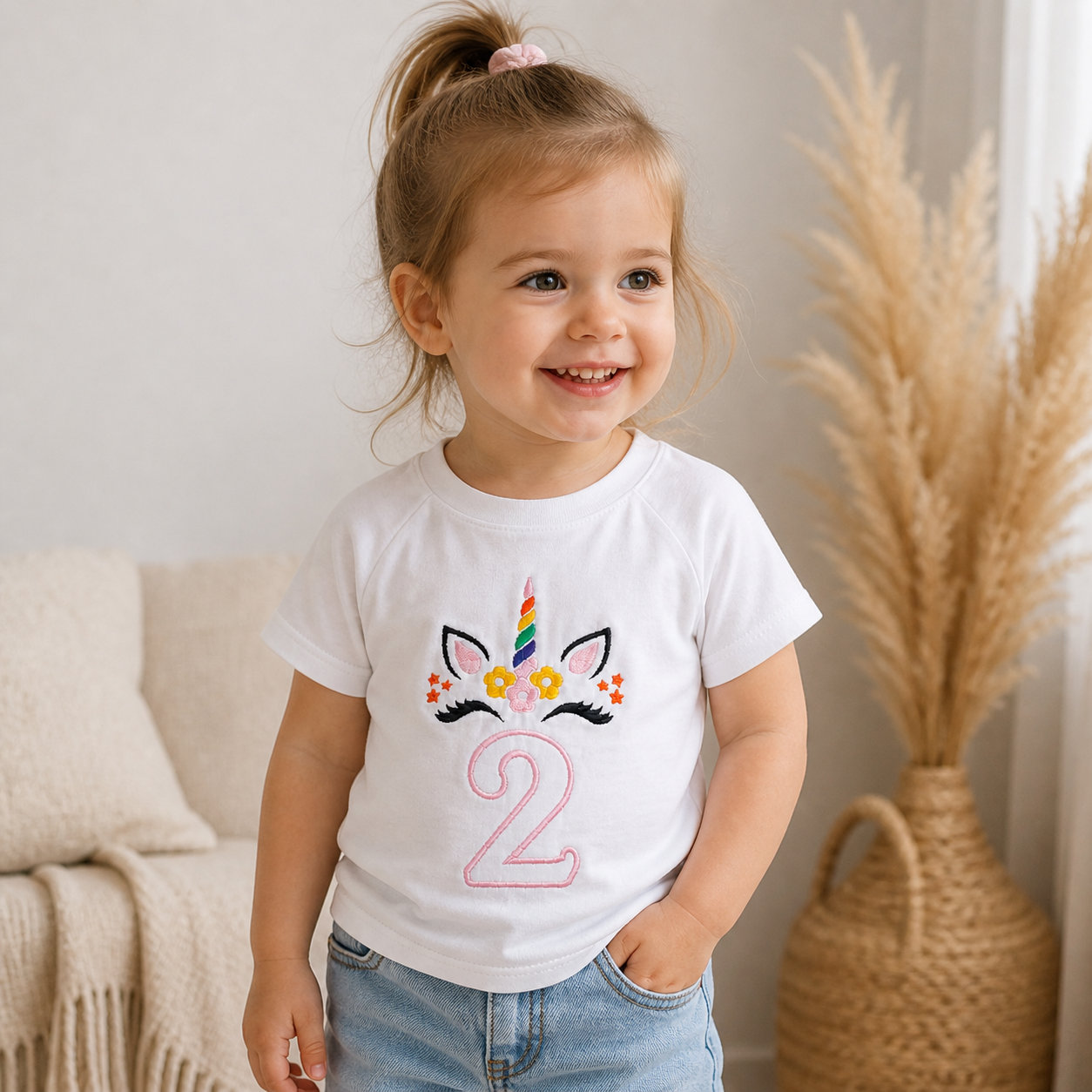 Geburtstags-Shirt „Einhorn“ – Handmade