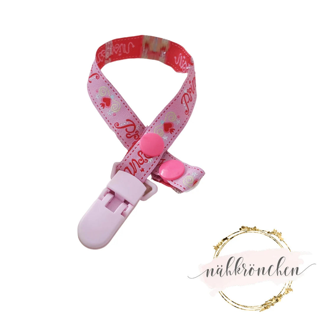 Schnullerkette „Prinzessin“ – Handmade
