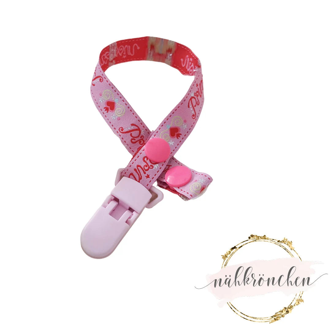 Schnullerkette „Prinzessin“ – Handmade